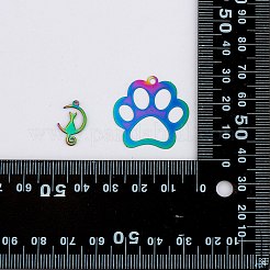 40 шт. 5 стиля ионного покрытия (IP) 201 подвески из нержавеющей стали&nbsp;STAS-SZ0002-68