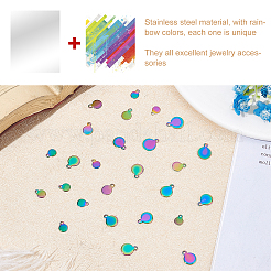 40 шт. 4 размера подвески из нержавеющей стали 304 с вакуумным покрытием PVD STAS-UN0020-50MC