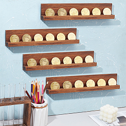 Деревянный настенный держатель для памятной монеты&nbsp;ODIS-WH0030-80