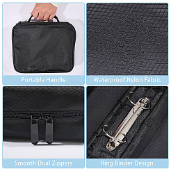 Aufbewahrungsbeutel aus Nylon für Schmuckorganizer mit losem Blatt&nbsp;ABAG-WH0063-115B