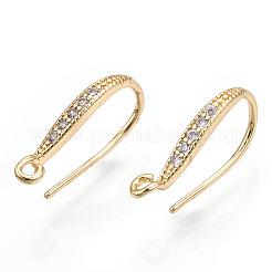 Латунные крючки для серьги из чистого циркония&nbsp;ZIRC-S068-002-NF