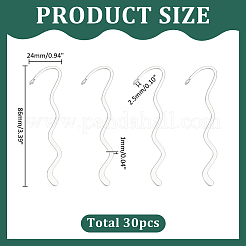 30 шт. волнистые закладки из цинкового сплава FIND-ME0002-19