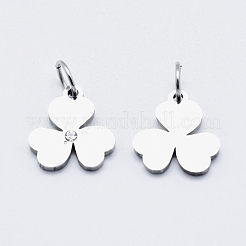 Подвески из экологически чистой хирургической нержавеющей стали 316 с микропаве из кубического циркония RB-I078-79P-NR