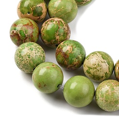 Нити бусин из окрашенного натурального регалита/императорской яшмы/морского осадка яшмы&nbsp;G-B124-C03-08