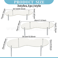 3 комплект из 3 акриловых подставок для кексов ODIS-FG0001-71