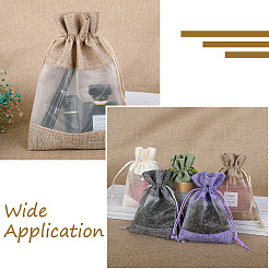 15 шт. 3-цветная пустая сумка-мешок для поделок из полиэстера ABAG-CW0001-02