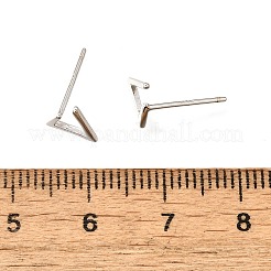 Серьги-гвоздики из стерлингового серебра s925&nbsp;EJEW-P305-01B-P