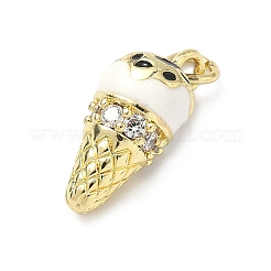 Ottone micro spianare pendenti zirconi&nbsp;KK-H255-03G-03
