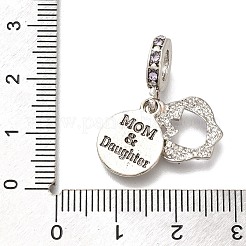 Подвески из сплава со стразами в стойке в европейском стиле PALLOY-P307-15AS