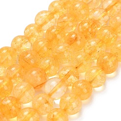 Природный желтый кварц нитей бисера&nbsp;G-F820-K04-10mm