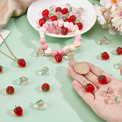 60шт 2 цвета прозрачные акриловые подвески&nbsp;OACR-HY0001-18