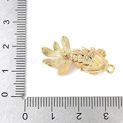 Латунные микропаве прозрачные подвески с фианитом&nbsp;LS-KK-U064-18C-G