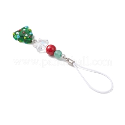 5 шт. ремешки для мобильного телефона из лэмпворка ручной работы&nbsp;HJEW-TA00372