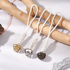 3шт 3-х цветный железный колокольчик подвеска украшение HJEW-JM02421