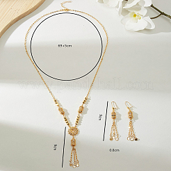 Комплекты серег и ожерелий с кисточками из нержавеющей стали для женщин&nbsp;TX1175