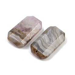 Natürliche Amethyst-Spitzenachat-Anhänger&nbsp;G-H325-03B