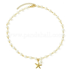 Ожерелье из нержавеющей стали 304 с подвесками в виде морских звезд NJEW-JN04917