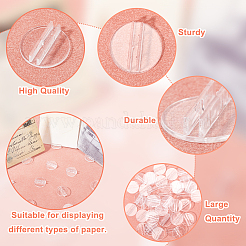 150 шт. круглый прозрачный пластиковый держатель для карт KY-CP0001-19