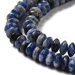 Натуральное синее пятно нитки из бисера яшмы G-Z030-A01-01