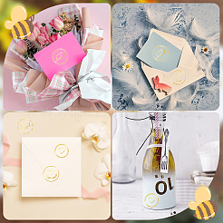 Самоклеящиеся наклейки из золотой фольги с надписью DIY-WH20001-13H