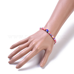 Браслеты из бисера ручной работы из полимерной глины&nbsp;BJEW-JB04427-01