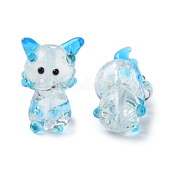 Светящиеся нити бус лэмпворк ручной работы LAMP-Z007-03G