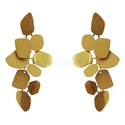 Серьги-гвоздики с подвесками из латунного листа&nbsp;FS-WG62B68-01