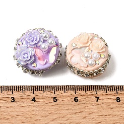 Handgemachte Fimo-Perlen Strass&nbsp;X-CLAY-Z005-03