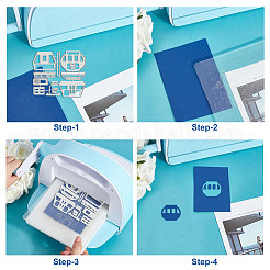 Углеродистая сталь разрезает трафареты DIY-WH0309-1694