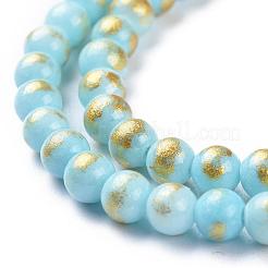 Abalorios de jade natural de mashan hebras&nbsp;G-P232-01-H-4mm