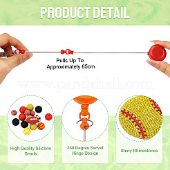 Пластиковые катушки для значков с возможностью пришивания бусин&nbsp;AJEW-BT0001-12