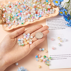 500шт 10 цвета имитация нефрита стеклянные бусины&nbsp;DGLA-KS0001-01