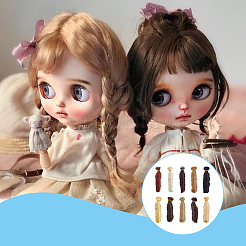 10 stücke 10 farben hohe temperatur faser lange lockige frisur puppe perücke haar&nbsp;DOLL-FH0001-02