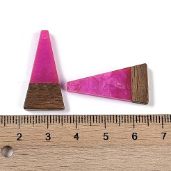 Подвески из смолы и дерева WOOD-F015-03A