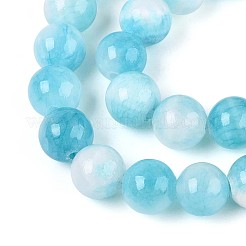 Натуральные окрашенные нити бус из персидского нефрита и драгоценных камней&nbsp;X-G-R271-8mm-XP15