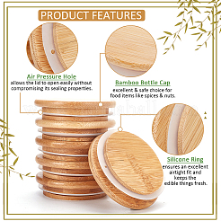 Бамбуковые крышки от бутылок AJEW-WH0270-206