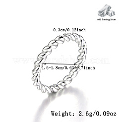 925 витое кольцо из стерлингового серебра AL3035-3