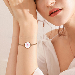 DIY Blanko-Set zum Herstellen eines Kuppelgliederarmbands&nbsp;DIY-NB0010-47B