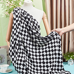 Polyesterstoffe mit Schottenmuster&nbsp;DIY-WH0060-11