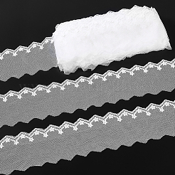 15 ярд молочного волокна с вышивкой и цветочным кружевом OCOR-ME0001-19