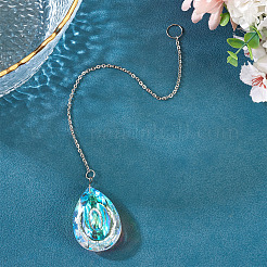 1 atrapasol colgante de vidrio transparente&nbsp;AJEW-TADJ0001-02C
