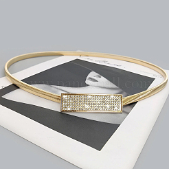 Железные и смоляные стразы поясные цепи для женщин дамы платье AJEW-WH20072-04G