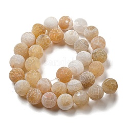 Fili di perline di agata naturale stagionato&nbsp;G-P538-A01-03