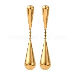 Серьги-гвоздики из нержавеющей стали 304 с эмалью&nbsp;EJEW-K315-06G