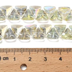 Стеклянные бусины с гальваническим покрытием  EGLA-P066-02A-FR01