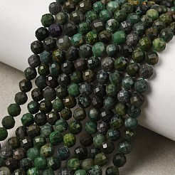 Naturales africanos hebras de abalorios de jade&nbsp;G-A318-A02-4mm-02