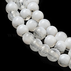 Стеклянные бусины кракле&nbsp;GLAA-U001-4mm-07