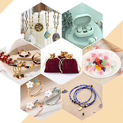 Прямоугольные бархатные мешочки для бижутерии TP-BBC0001-09B-02