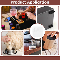 Coussinets en silicone auto-adhésifs&nbsp;AJEW-WH0643-121B-01