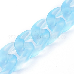 Прозрачная акриловая цепочка ручной работы&nbsp;AJEW-JB00544-04